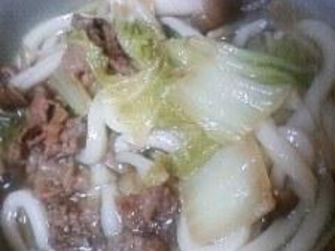 簡単おいしい肉うどん